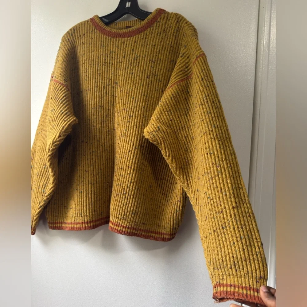 Pepe Jeans Men's Yellow Crewneck Sweater Sz M